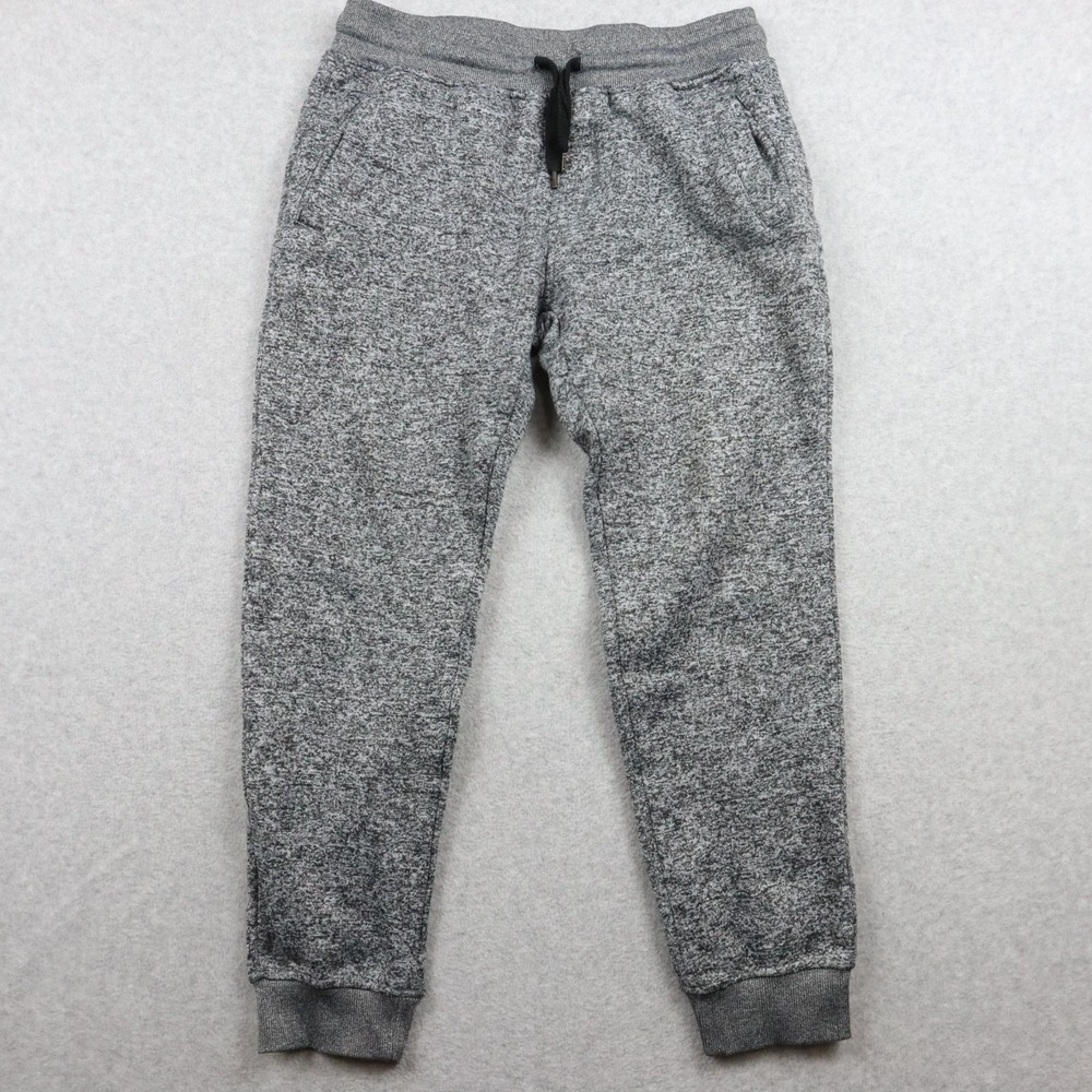 Southpole Pants Mens Medium Active Jogger Sweat Fleece Drawstring Lounge Gray